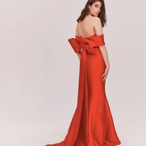 Fame and Partners Ribbon Dress US 2, AUS 6, Red